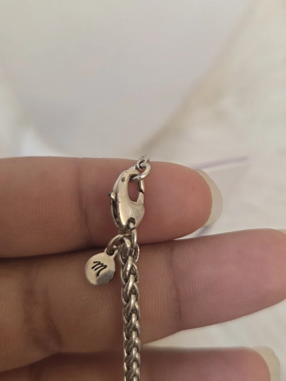Madewell Silver Braided Chain Necklace - Women's Jewelry